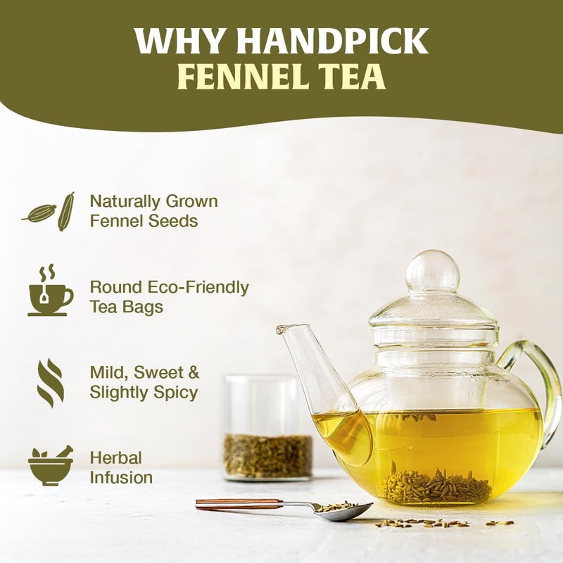 HANDPICK 100% Natural Fennel Tea Bags - Image 3